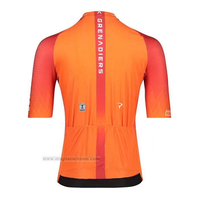 2022 Abbigliamento Ciclismo Ineos Grenadiers Arancione Manica Corta e Salopette